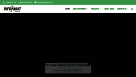 What Inframat.in website looked like in 2018 (6 years ago)