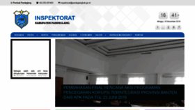 What Inspektorat.pandeglangkab.go.id website looked like in 2018 (5 years ago)