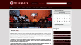 What Issyoga.org website looked like in 2018 (5 years ago)