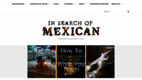 What Insearchofmexican.com website looked like in 2018 (5 years ago)