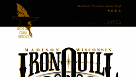 What Ironquilltattoo.com website looked like in 2018 (5 years ago)