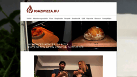 What Igazipizza.hu website looked like in 2018 (5 years ago)