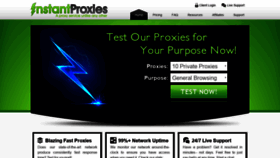 What Instantproxies.com website looked like in 2018 (5 years ago)