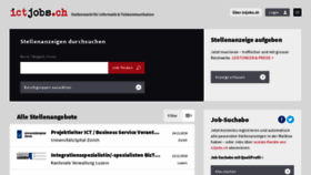 What Ictjobs.ch website looked like in 2018 (5 years ago)
