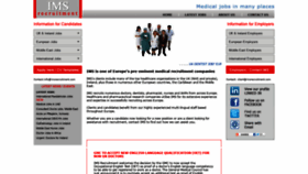 What Imsrecruitment.com website looked like in 2018 (7 years ago)