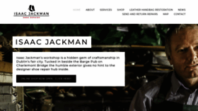 What Isaacjackman.ie website looked like in 2018 (5 years ago)