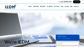 What Iedm.co.za website looked like in 2018 (5 years ago)