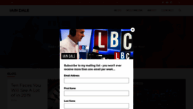 What Iaindale.com website looked like in 2018 (5 years ago)