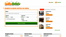 What Indiahotels.com website looked like in 2018 (5 years ago)