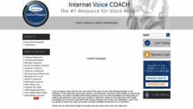 What Internetvoicecoach.com website looked like in 2018 (5 years ago)