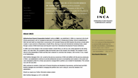 What Inca.co.za website looked like in 2018 (5 years ago)