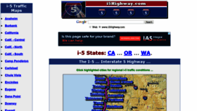 What I5highway.com website looked like in 2018 (5 years ago)