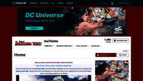 What Inuyasha.wikia.com website looked like in 2018 (5 years ago)