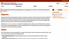 What Its.utexas.edu website looked like in 2019 (5 years ago)