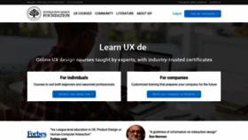 What Interaction-design.org website looked like in 2019 (6 years ago)