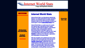 What Internetworldstats.com website looked like in 2019 (5 years ago)