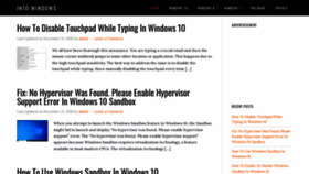 What Intowindows.com website looked like in 2019 (5 years ago)