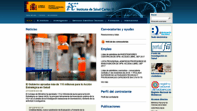 What Isciii.es website looked like in 2019 (6 years ago)