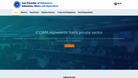 What Iccima.ir website looked like in 2019 (5 years ago)