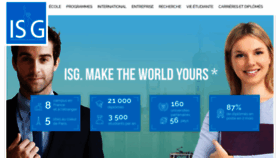 What Isg.fr website looked like in 2019 (5 years ago)