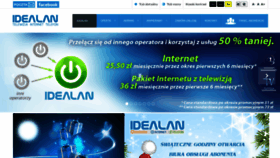 What Idealan.pl website looked like in 2019 (5 years ago)