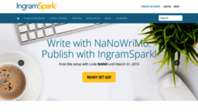 What Ingramspark.com website looked like in 2019 (5 years ago)