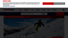 What Intersport.cz website looked like in 2019 (5 years ago)