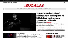What Irozhlas.cz website looked like in 2019 (5 years ago)