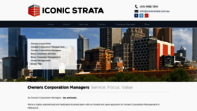 What Iconicstrata.com.au website looked like in 2019 (5 years ago)