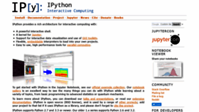 What Ipython.org website looked like in 2019 (5 years ago)