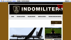 What Indomiliter.com website looked like in 2019 (5 years ago)