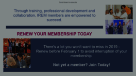 What Irem.org website looked like in 2019 (5 years ago)