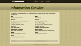 What Informationcrawler.com website looked like in 2019 (5 years ago)