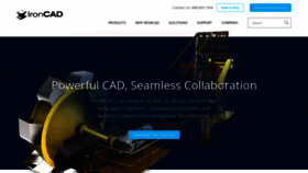 What Ironcad.com website looked like in 2019 (5 years ago)