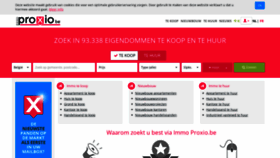 What Immoproxio.be website looked like in 2019 (6 years ago)