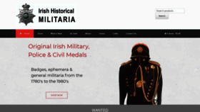 What Irishhistoricalmilitaria.com website looked like in 2019 (5 years ago)