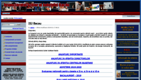 What Isjbacau.ro website looked like in 2019 (5 years ago)