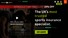 What Insure4sport.co.uk website looked like in 2019 (5 years ago)