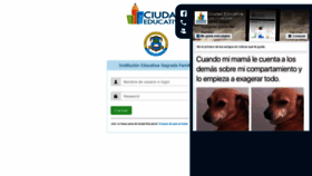 What Iesagradafamiliapalmira.ciudadeducativa.com website looked like in 2019 (5 years ago)