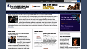 What Insidebigdata.com website looked like in 2019 (5 years ago)