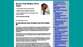 What Increase-memory-power.com website looked like in 2019 (5 years ago)