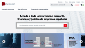 What Infoempresa.com website looked like in 2019 (5 years ago)