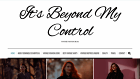 What Itsbeyondmycontrol.com website looked like in 2019 (5 years ago)