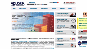 What Ijser.org website looked like in 2019 (5 years ago)