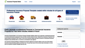 What Insuranceproposalmaker.com website looked like in 2019 (5 years ago)