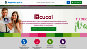 What Incucai.gov.ar website looked like in 2019 (5 years ago)