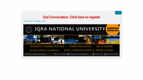 What Inu.edu.pk website looked like in 2019 (5 years ago)