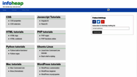 What Infoheap.com website looked like in 2019 (5 years ago)