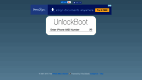 What Imei.unlockboot.com website looked like in 2019 (6 years ago)