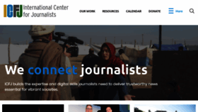 What Icfj.org website looked like in 2019 (5 years ago)